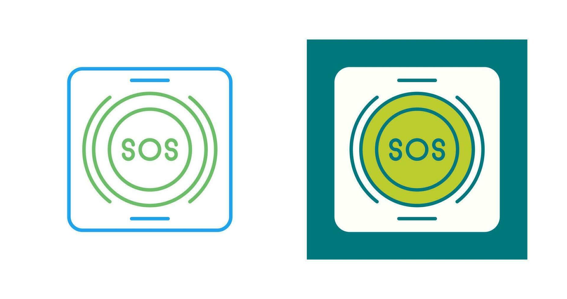Emergency Button Vector Icon