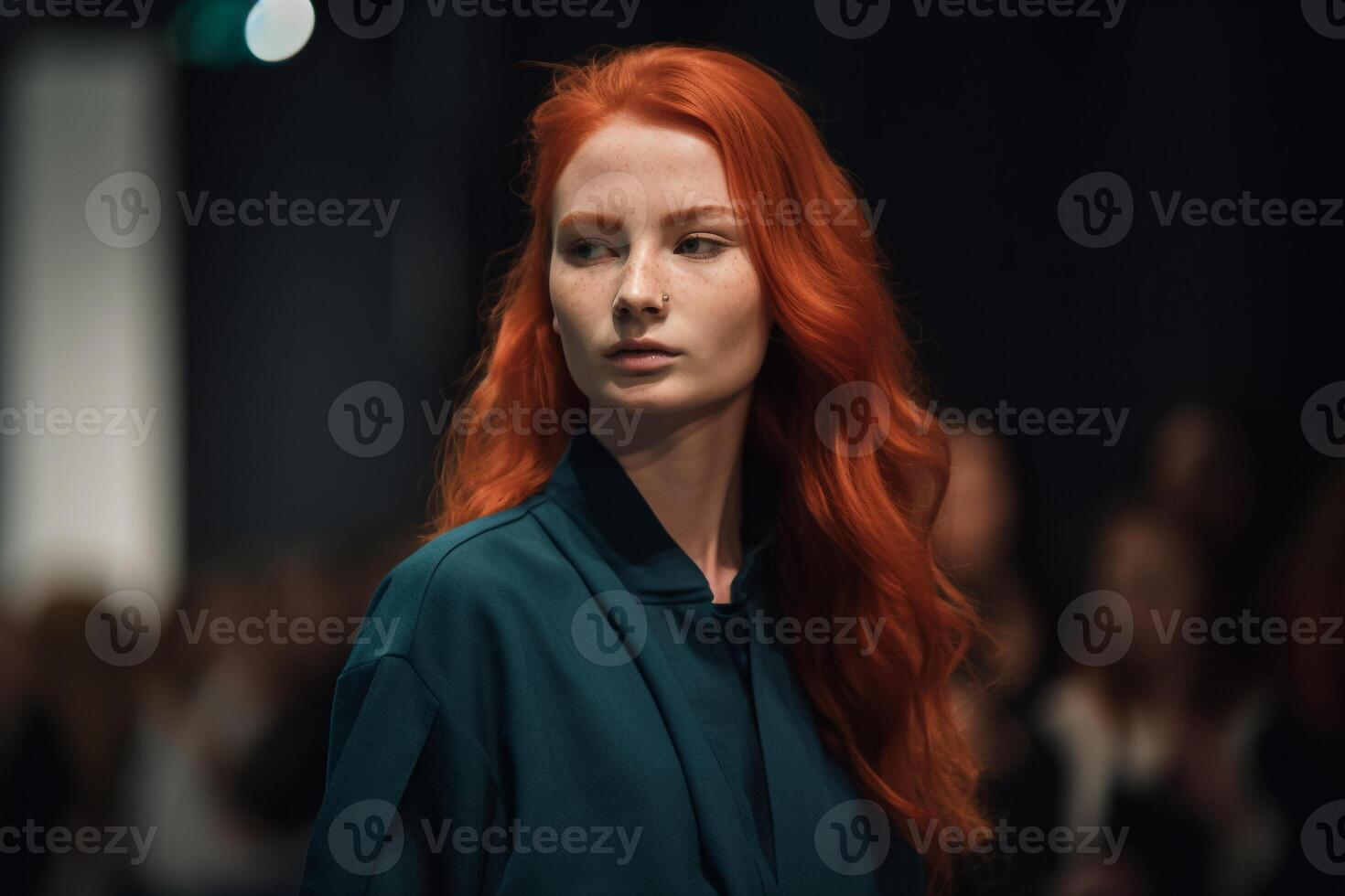 Young Redhead Flaunting a Fashionable Hairstyle. photo