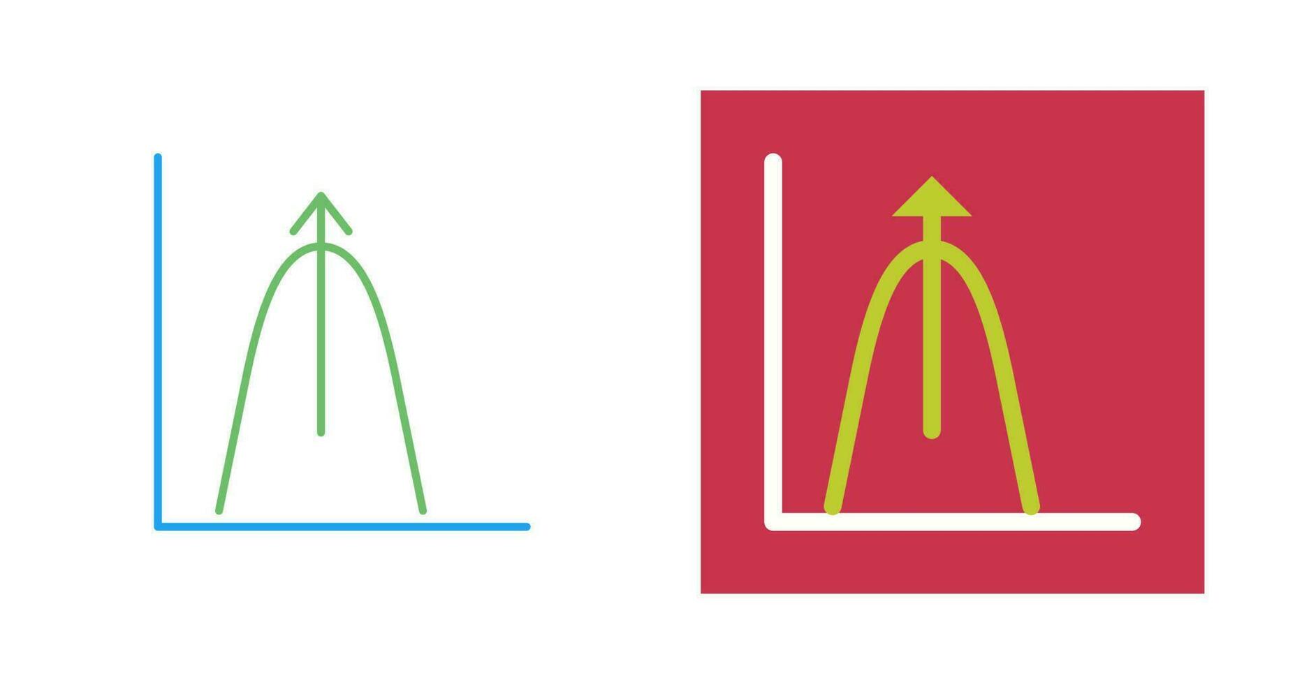 Bell Shaped Graph Vector Icon