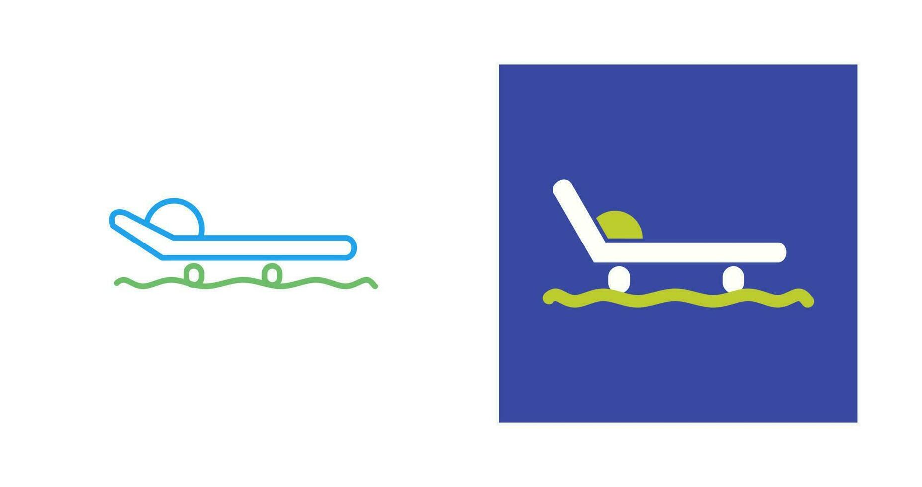 Sled with seat Vector Icon