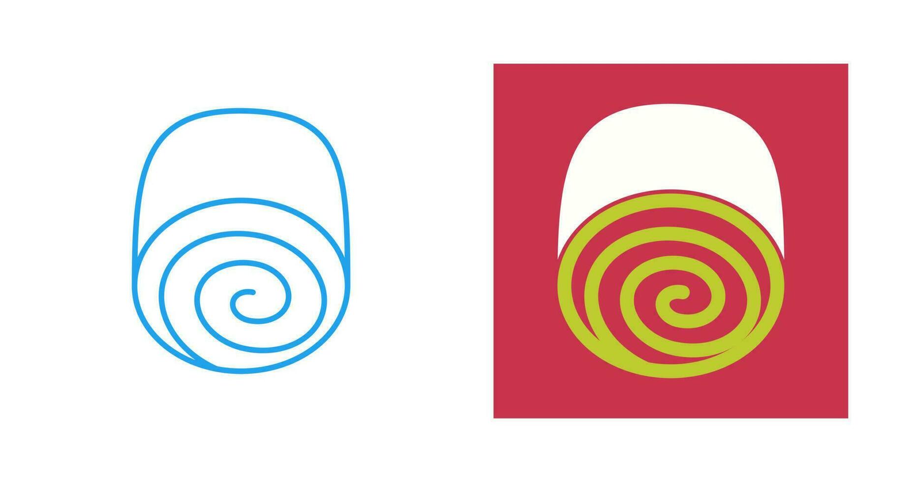 Swiss roll Vector Icon