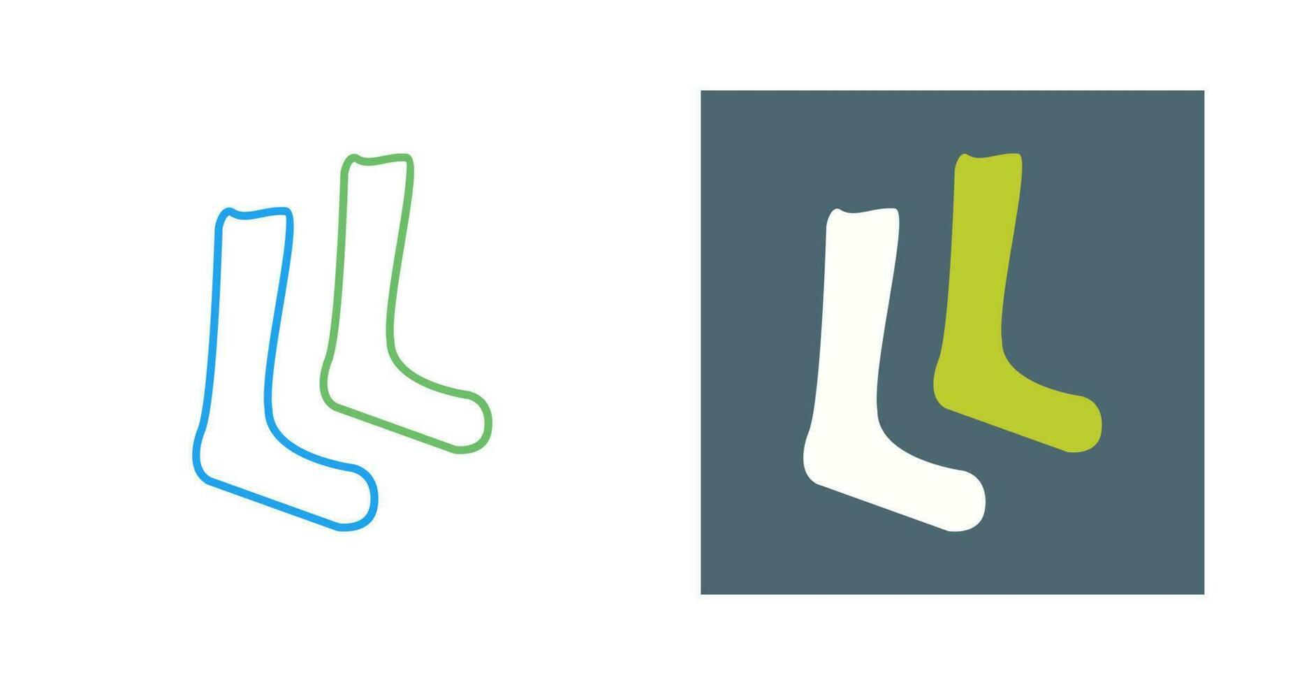 Pair of Socks Vector Icon