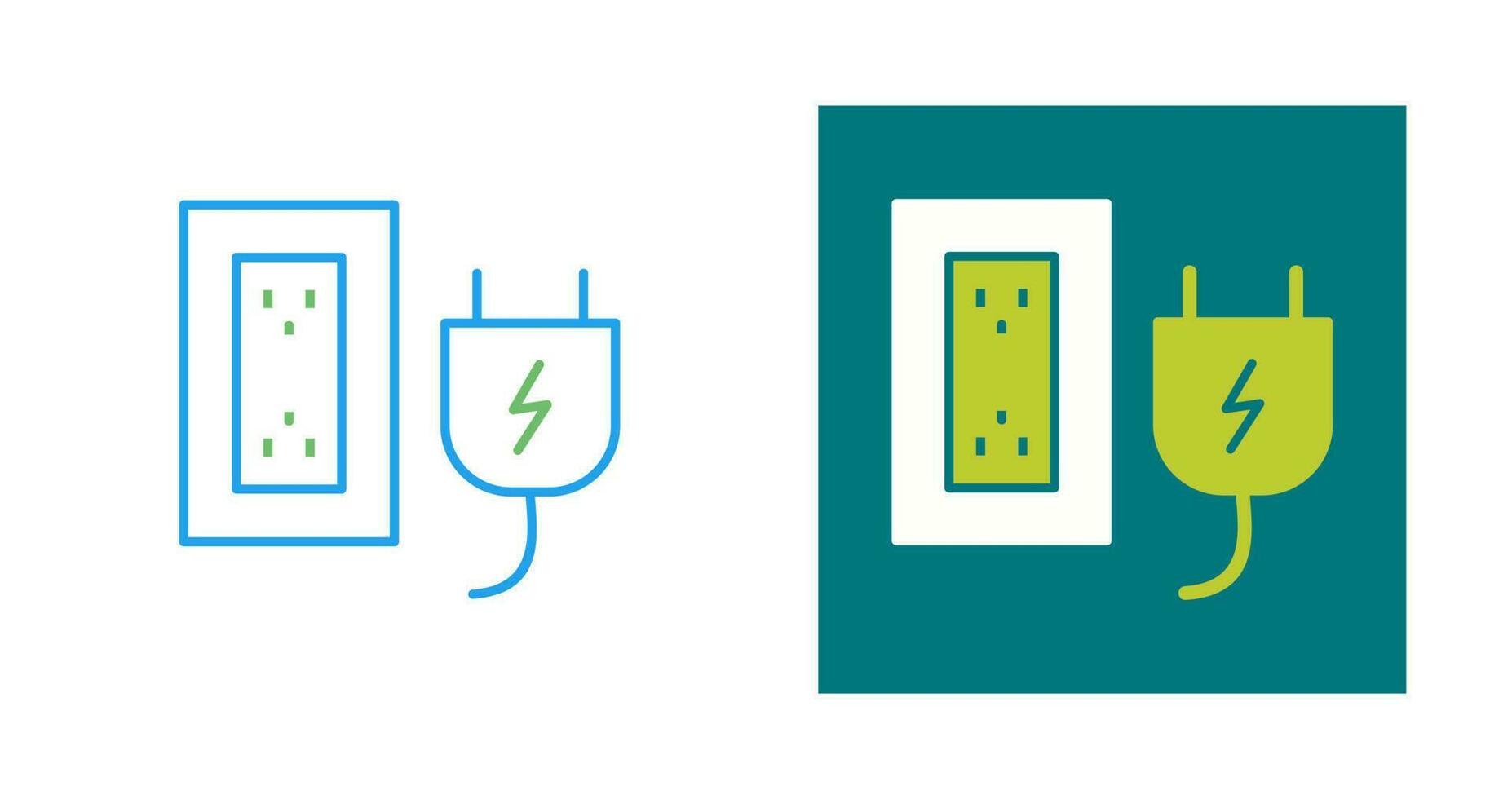 Plug and Socket Vector Icon