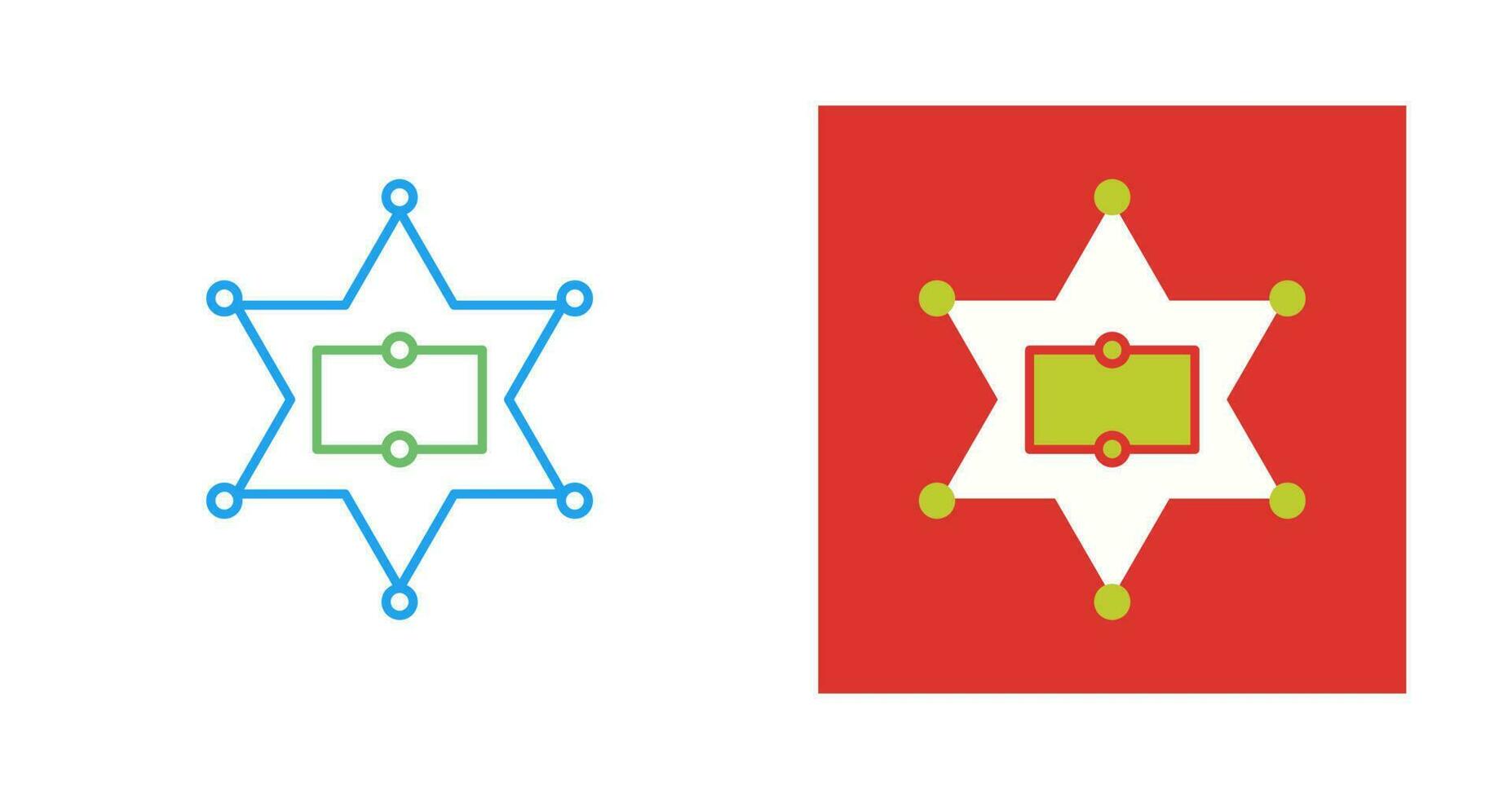 Sherrif Badge Vector Icon
