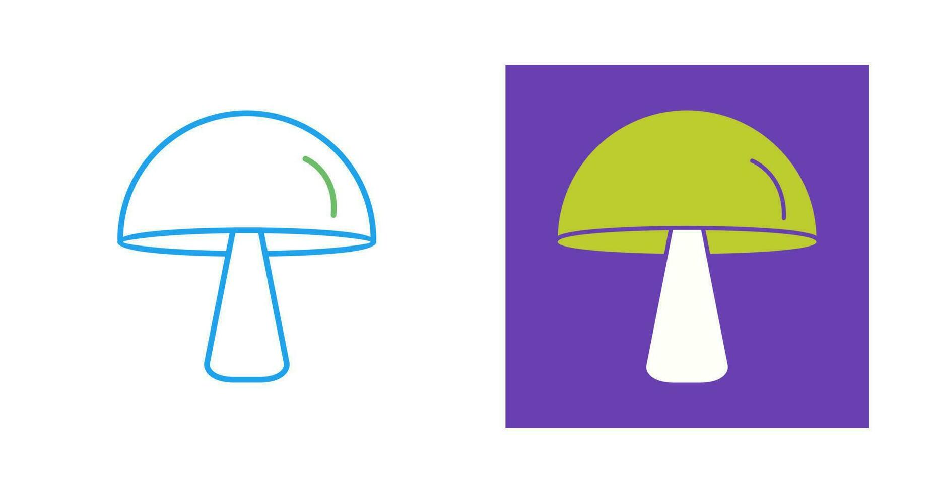 Single Mushroom Vector Icon