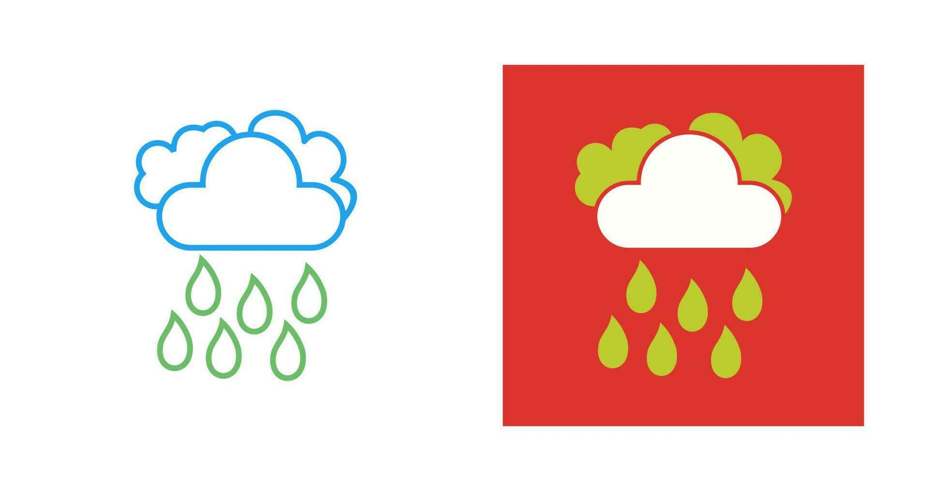 Light Rain Vector Icon