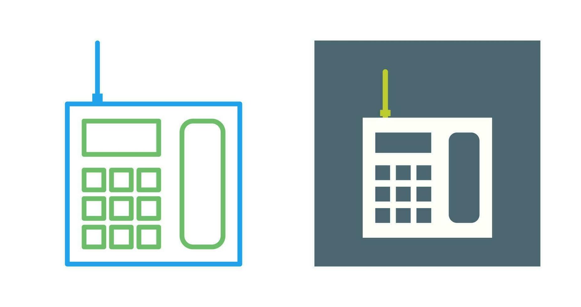 Wireless Landline Phone Vector Icon