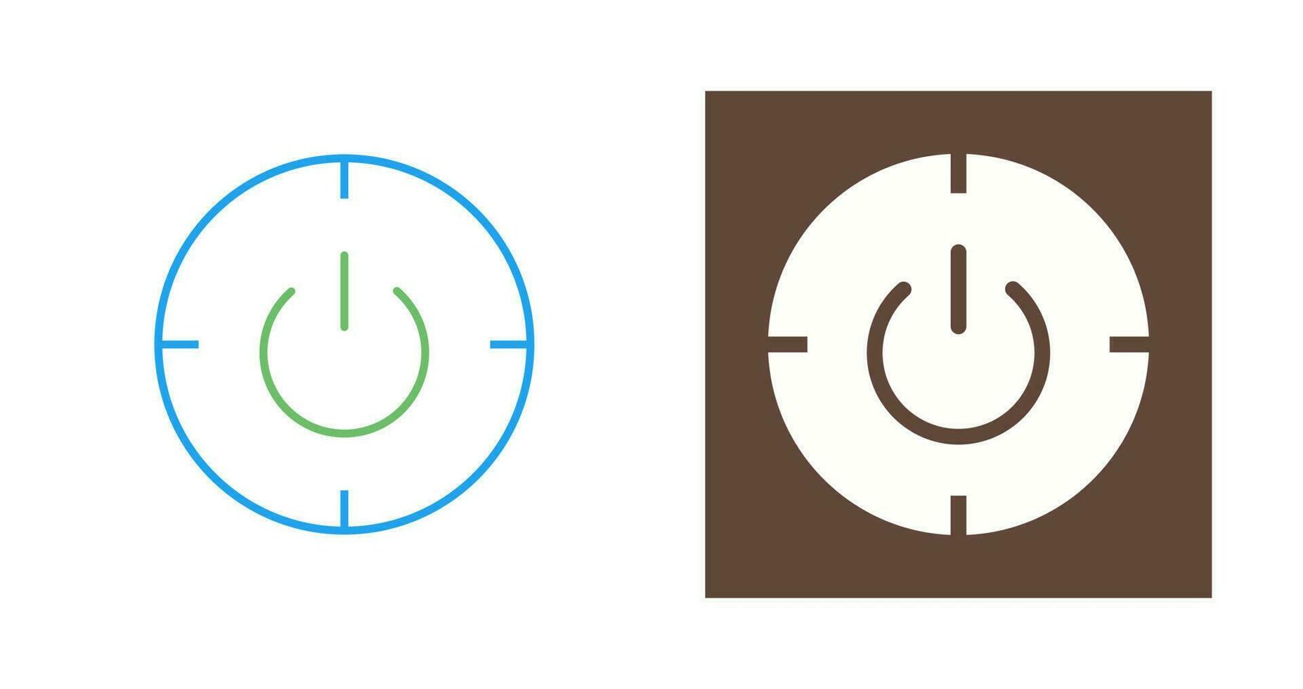 Scheduled power on off Vector Icon