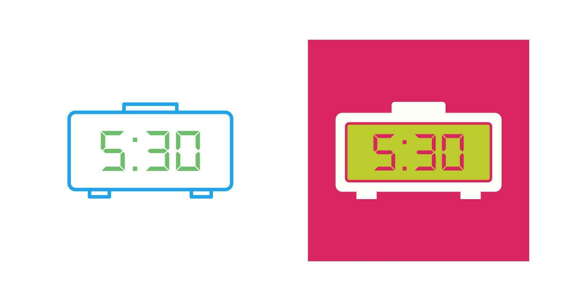 Digital Clock Vector Icon