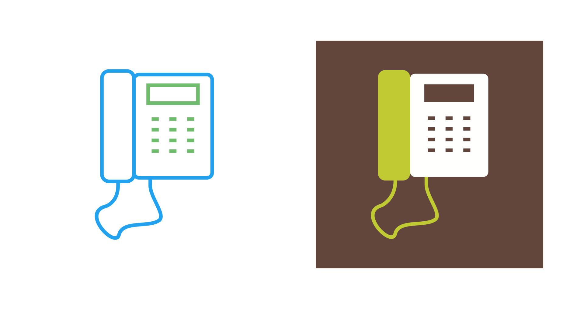 Telephone Set Vector Icon 23997382 Vector Art at Vecteezy