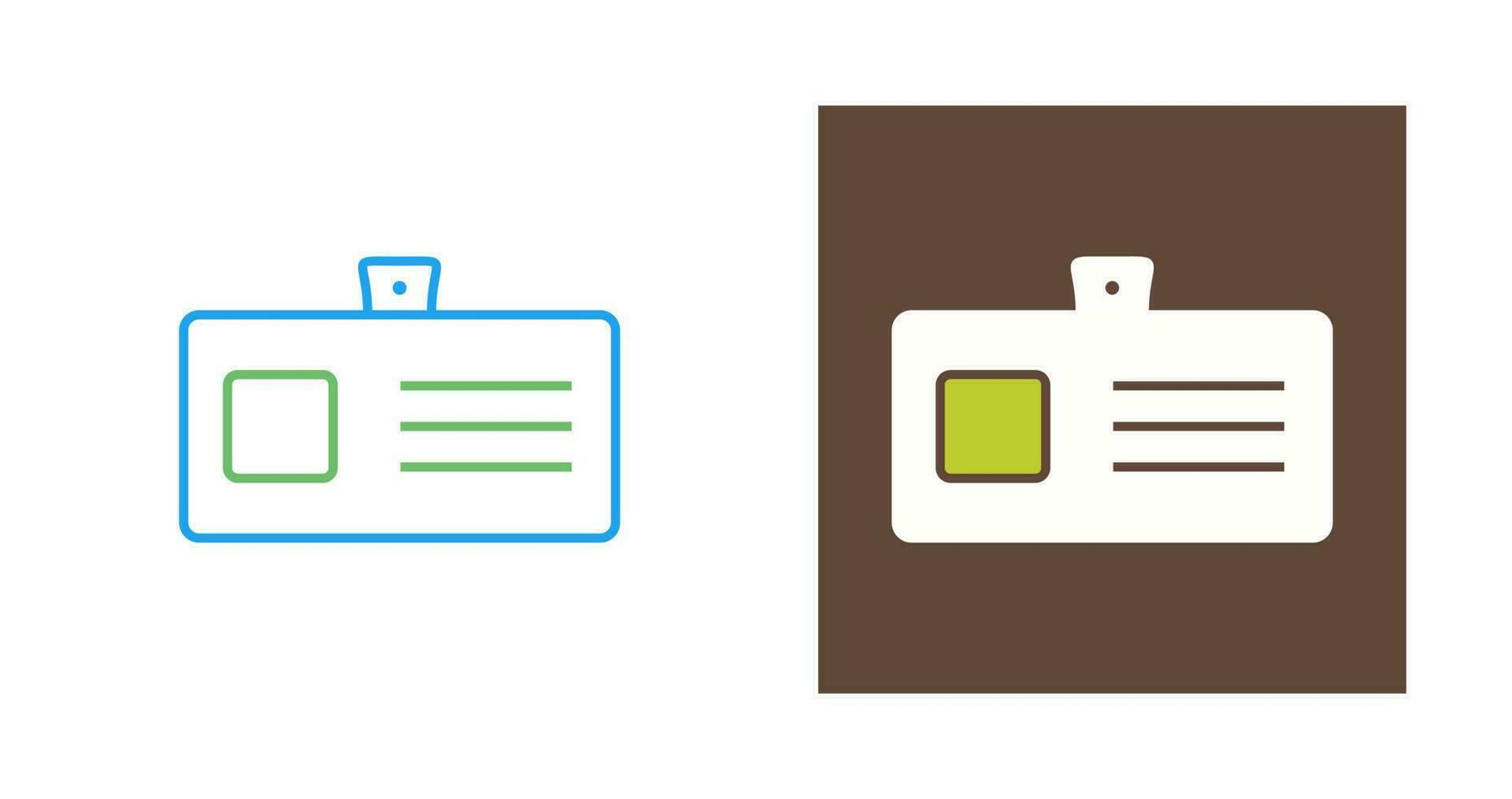 Identity Card Vector Icon