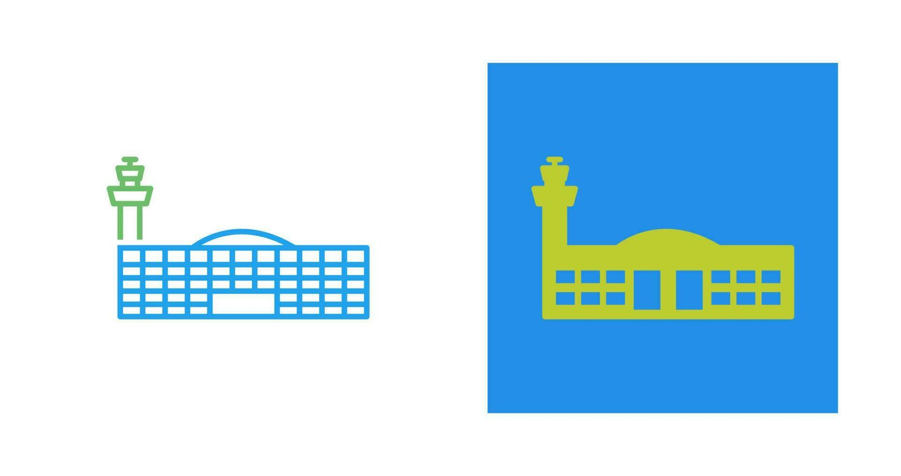 Airport Building Vector Icon
