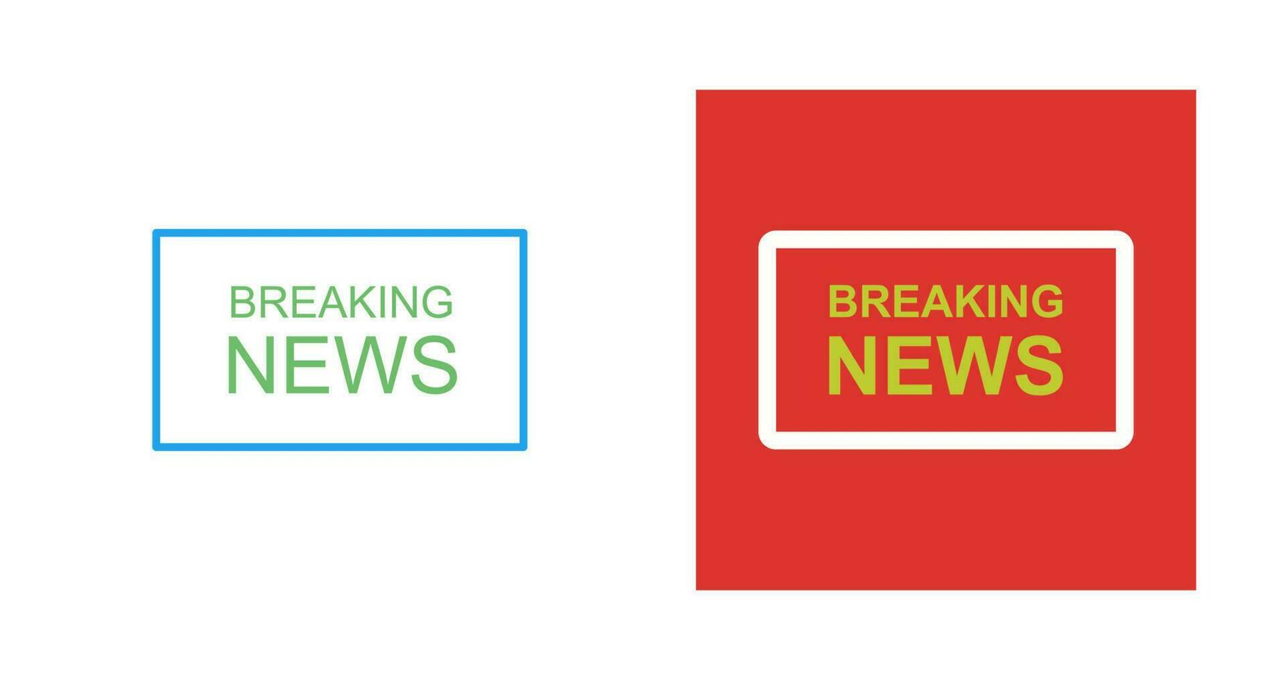 Breaking News on TV Vector Icon