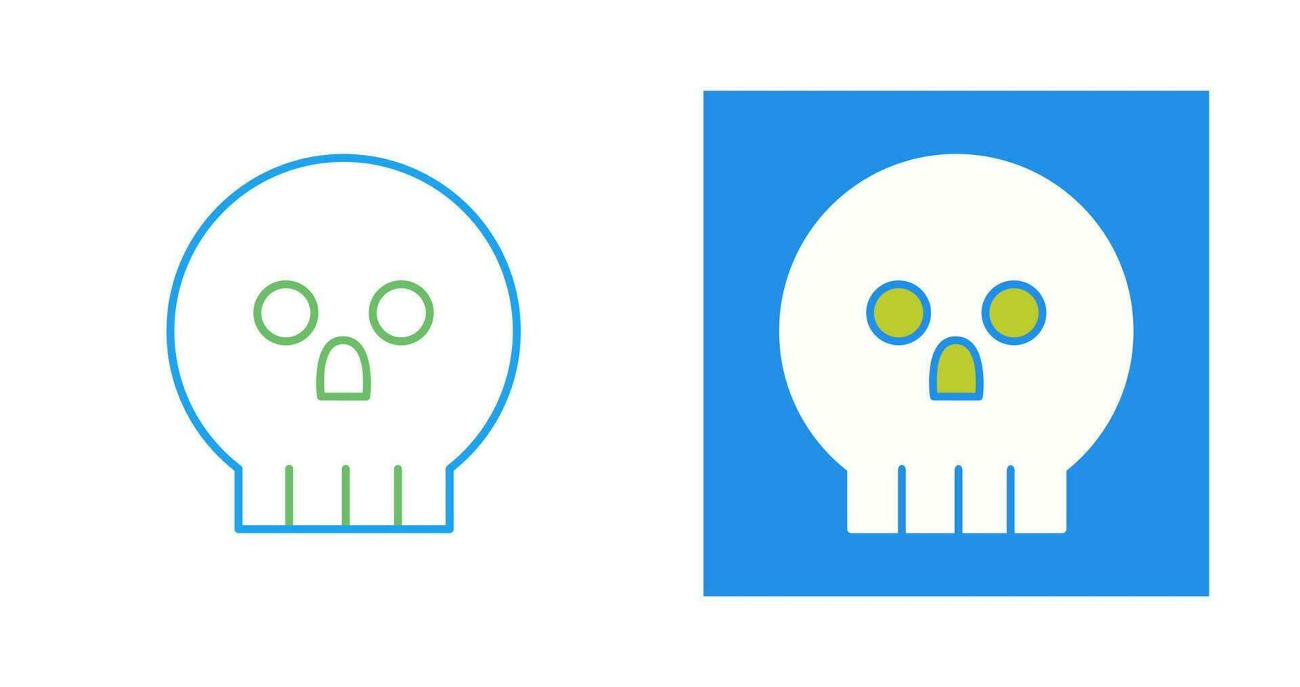 icono de vector de calavera pirata