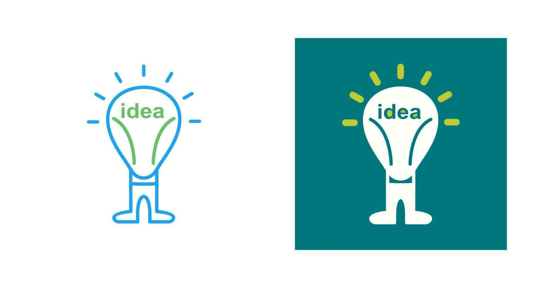 icono de vector de idea brillante