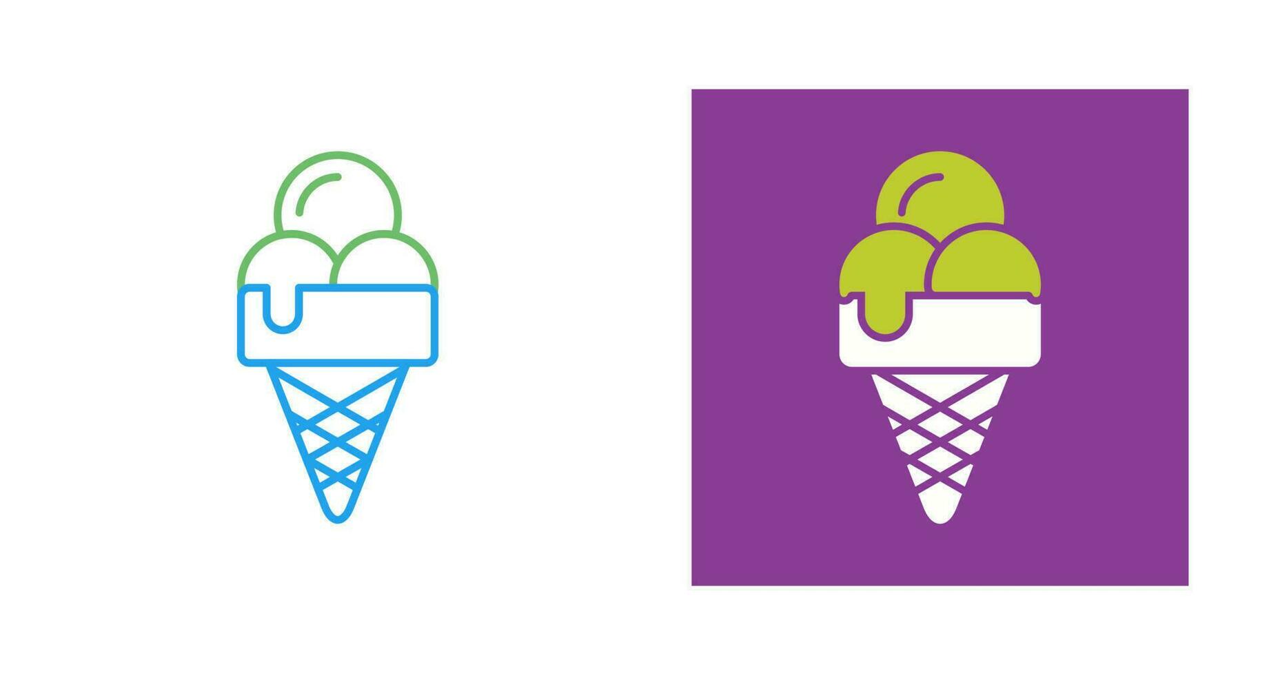 icono de vector de helado