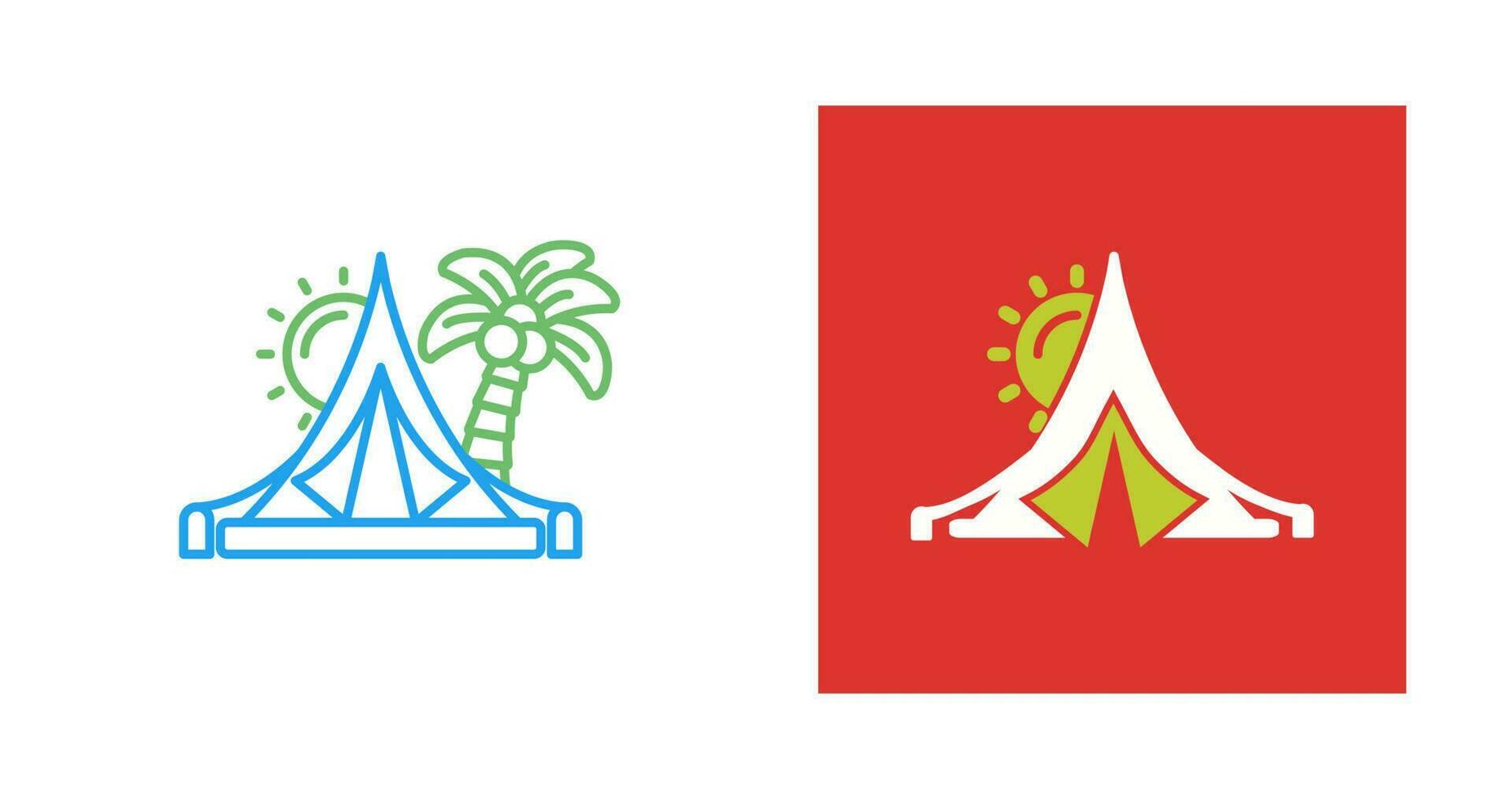Tent Vector Icon