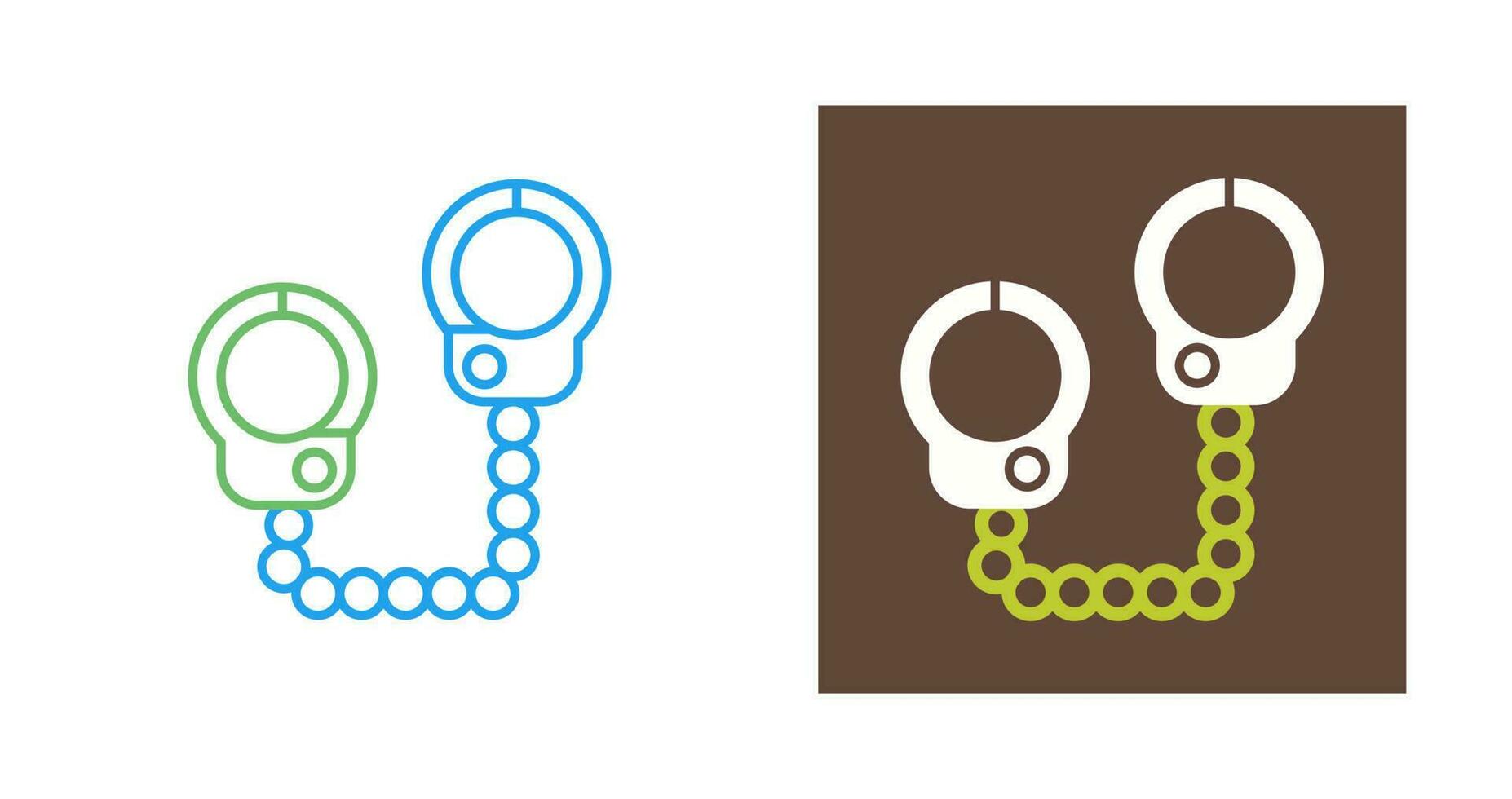 Police Handcuffs Vector Icon