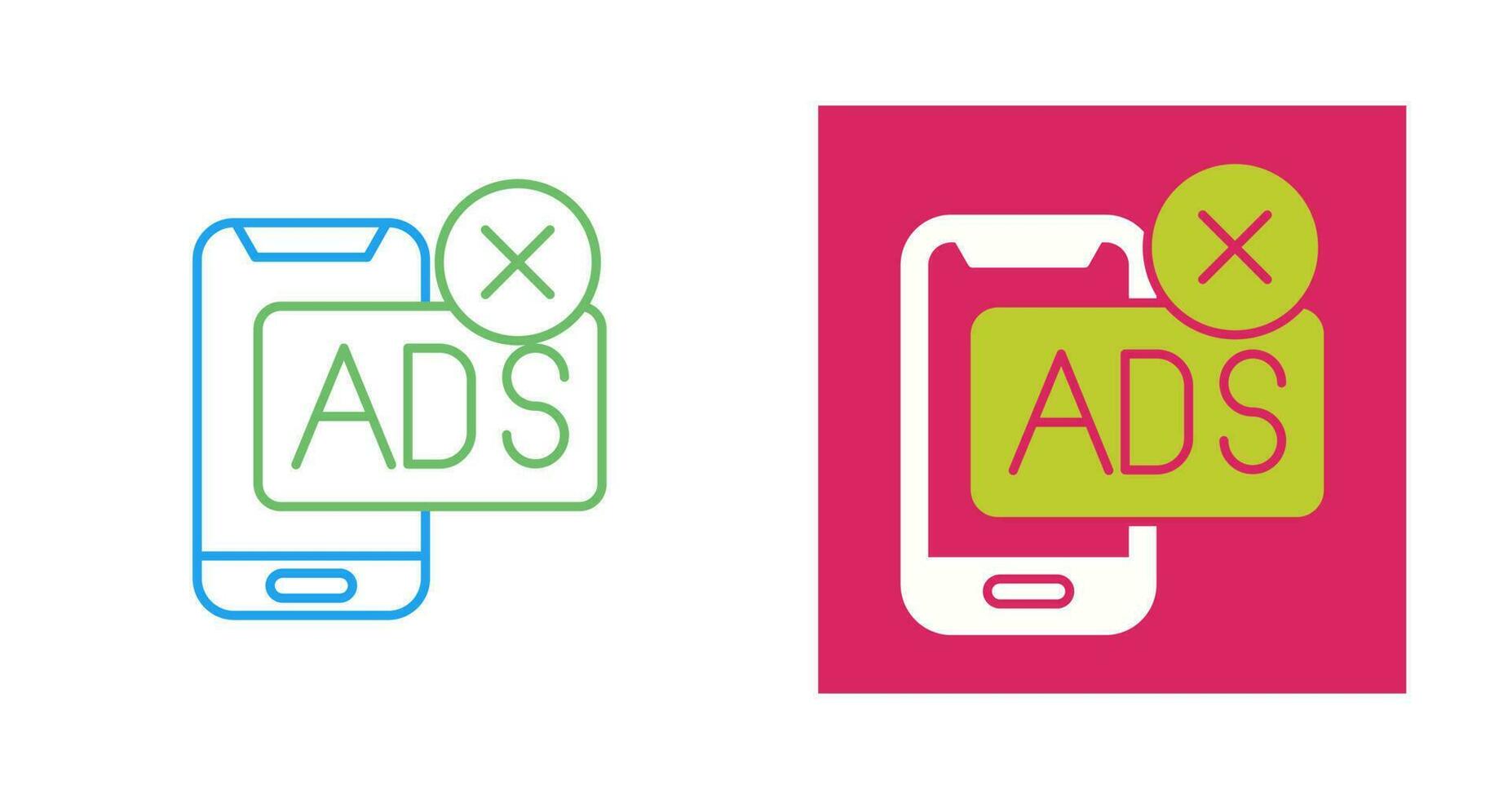 AD Block Vector Icon