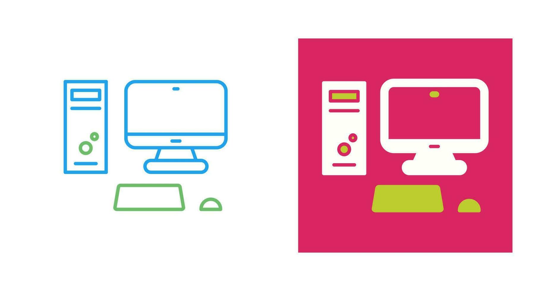 Computer Vector Icon