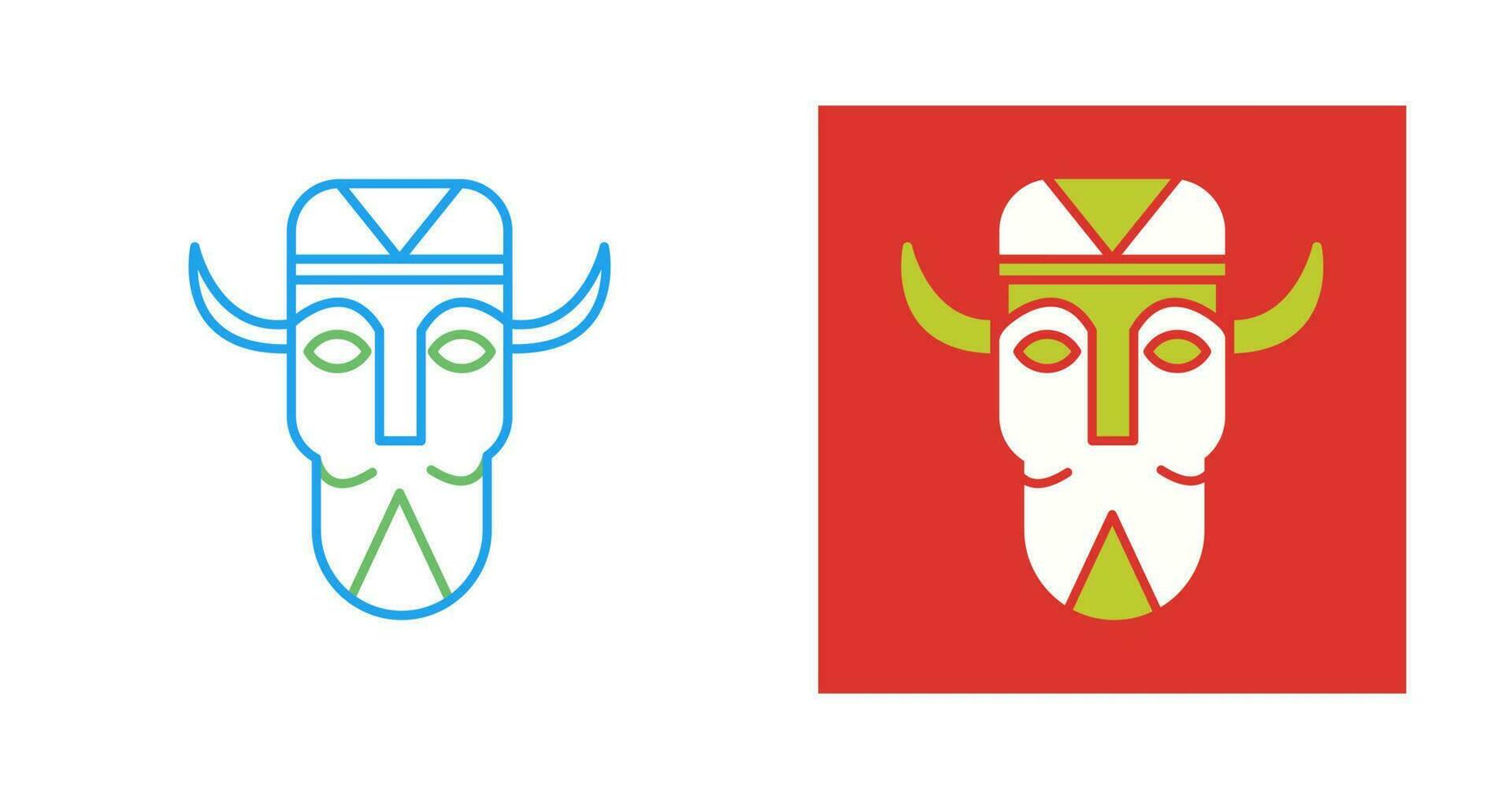 African Mask Vector Icon