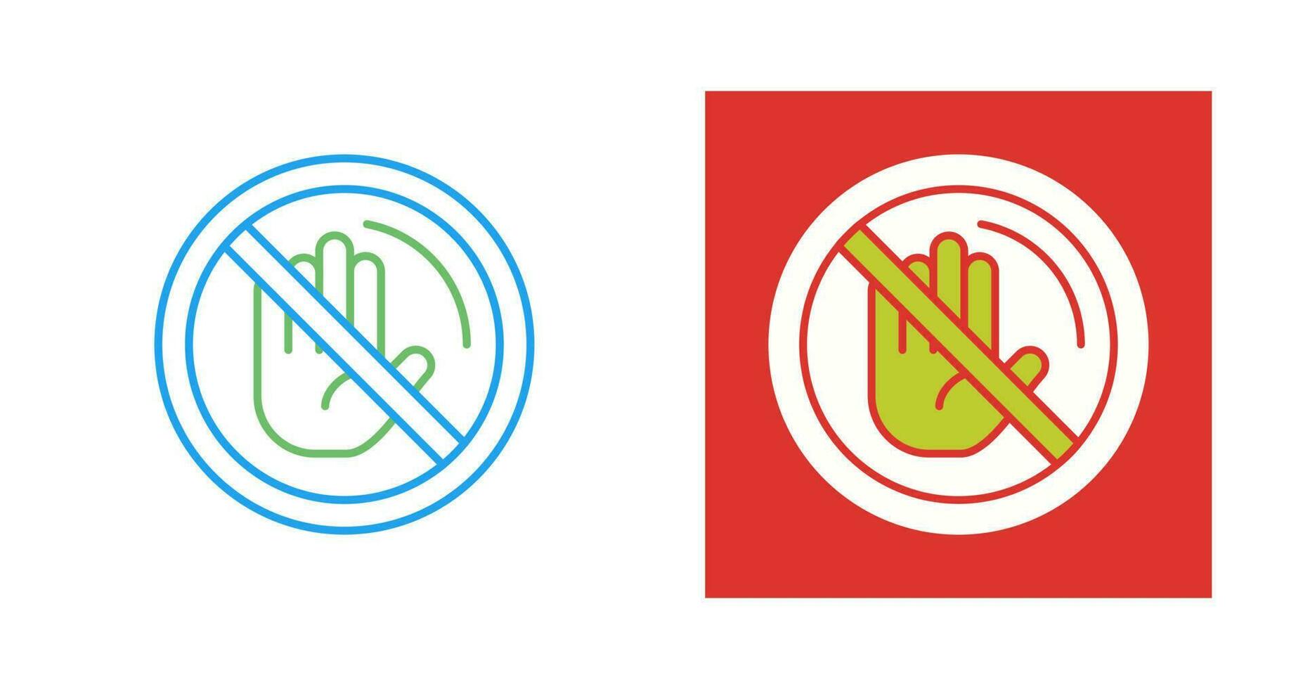 No Passing Vector Icon