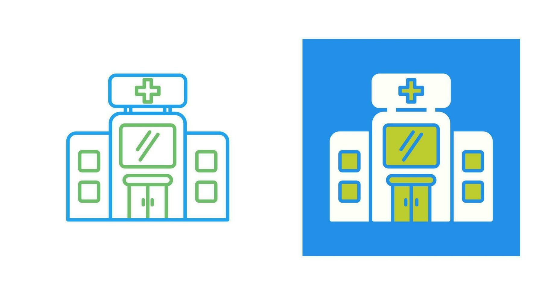 icono de vector de hospital