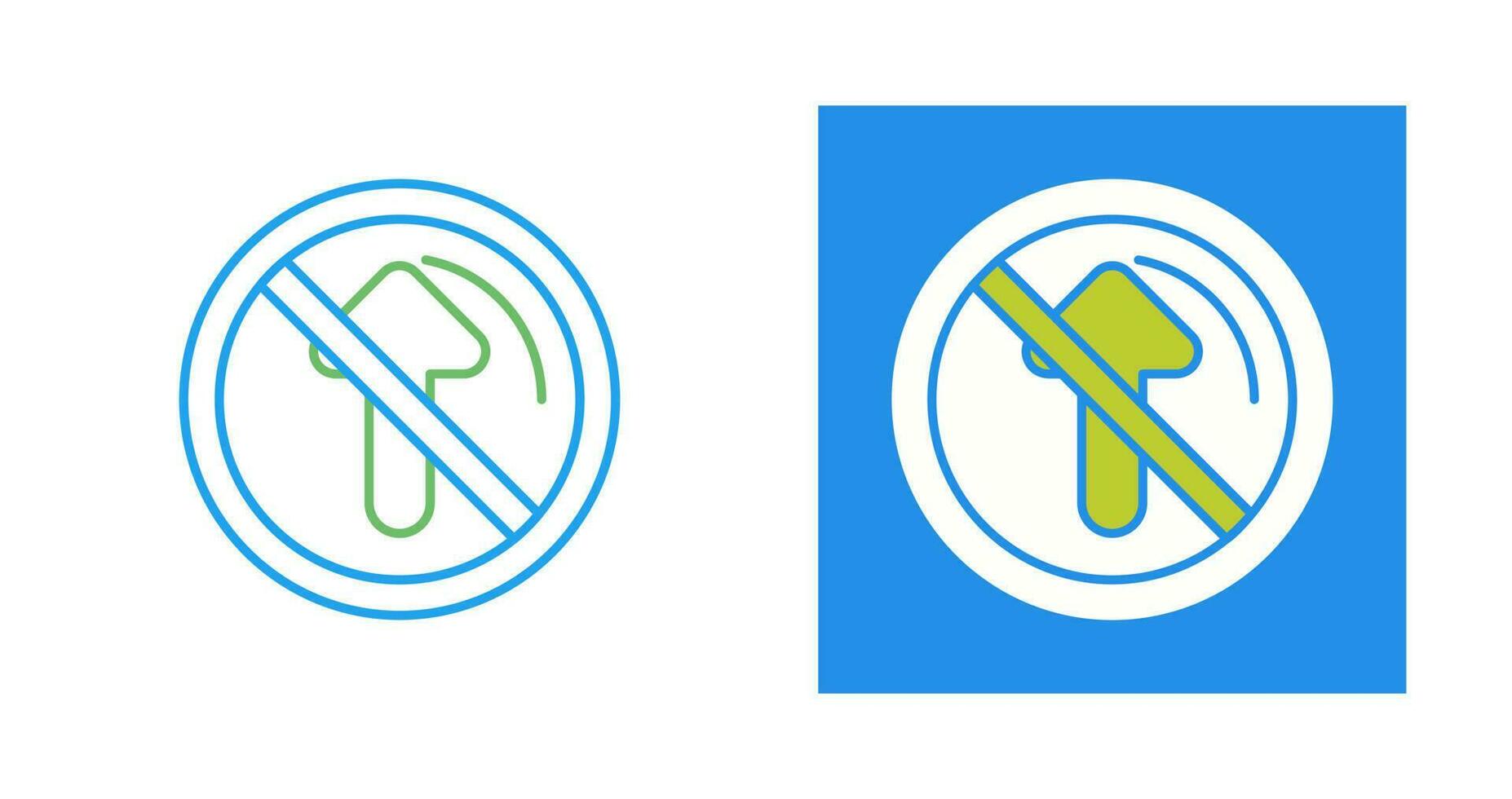 No Passing Vector Icon
