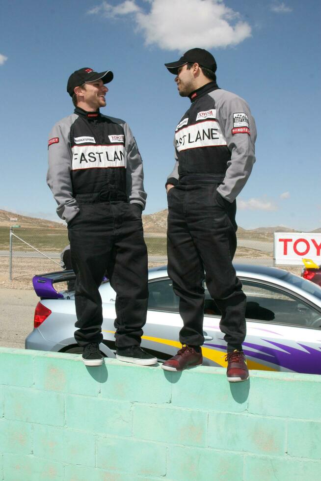 Drew Lachey  Wilmer Valderrama Toyota ProCelebrity Race Lancaster Training The Willows Lancaster CA March 15 2008 2008 Kathy Hutchins Hutchins Photo