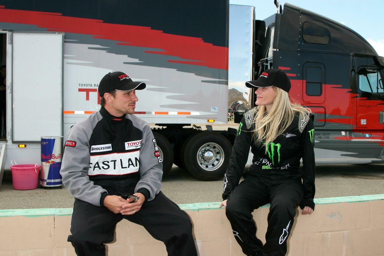 Drew Lachey  Jamie Little Toyota ProCelebrity Race Lancaster Training The Willows Lancaster CA March 15 2008 2008 Kathy Hutchins Hutchins Photo