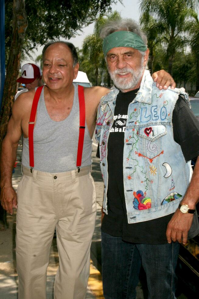 Cheech Marin  Tommy Chong arriving at the Cheech  Chong Press Conference in West Hollywood CA on July 30 2008 2008 Kathy Hutchins Hutchins Photo