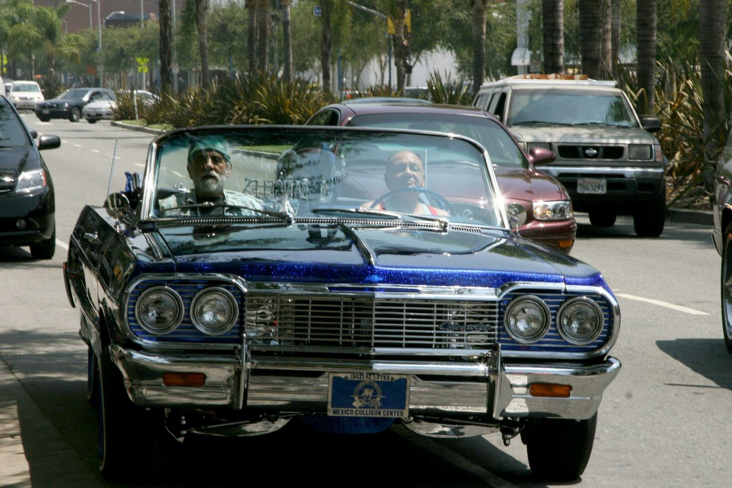 Cheech Marin  Tommy Chong arriving at the Cheech  Chong Press Conference in West Hollywood CA on July 30 2008 2008 Kathy Hutchins Hutchins Photo