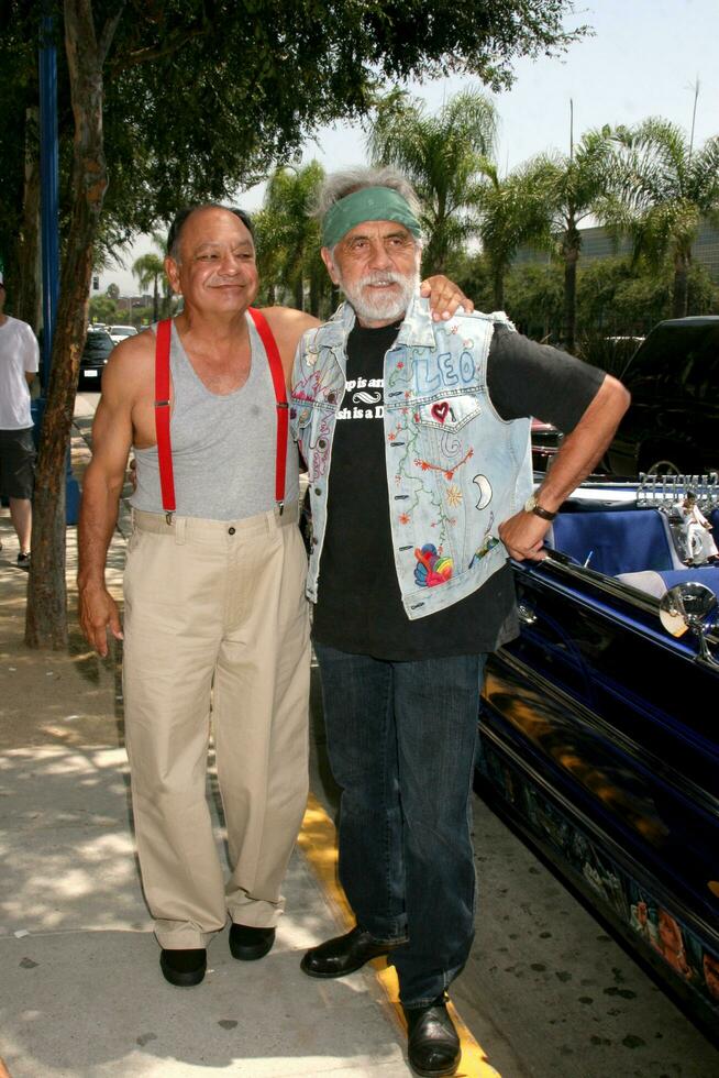 Cheech Marin  Tommy Chong arriving at the Cheech  Chong Press Conference in West Hollywood CA on July 30 2008 2008 Kathy Hutchins Hutchins Photo