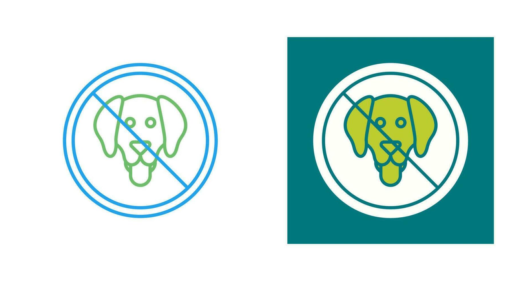 no se permiten mascotas vector icono