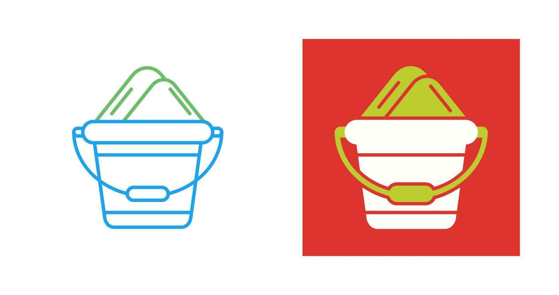 Sand Bucket Vector Icon