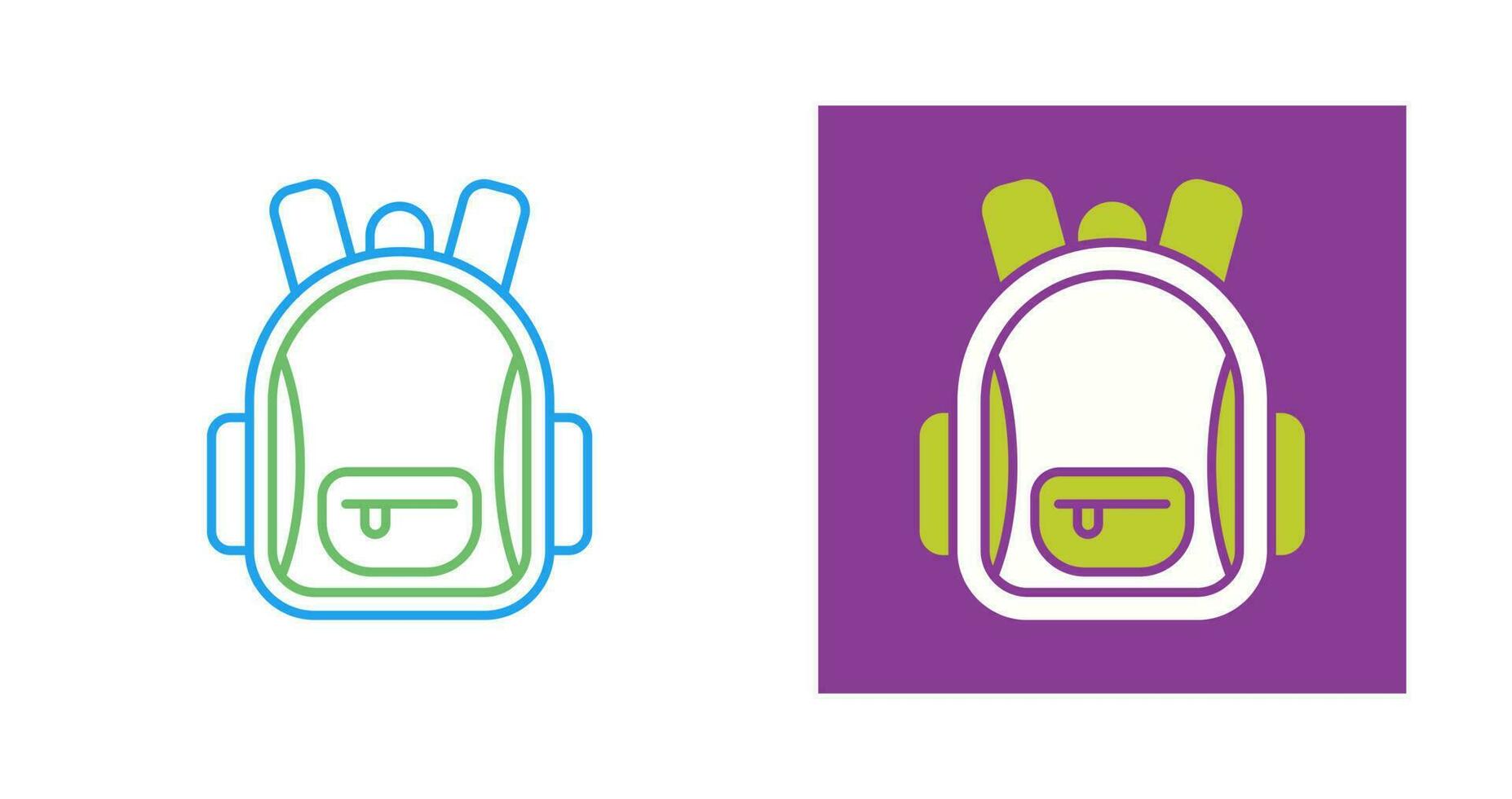 icono de vector de mochila