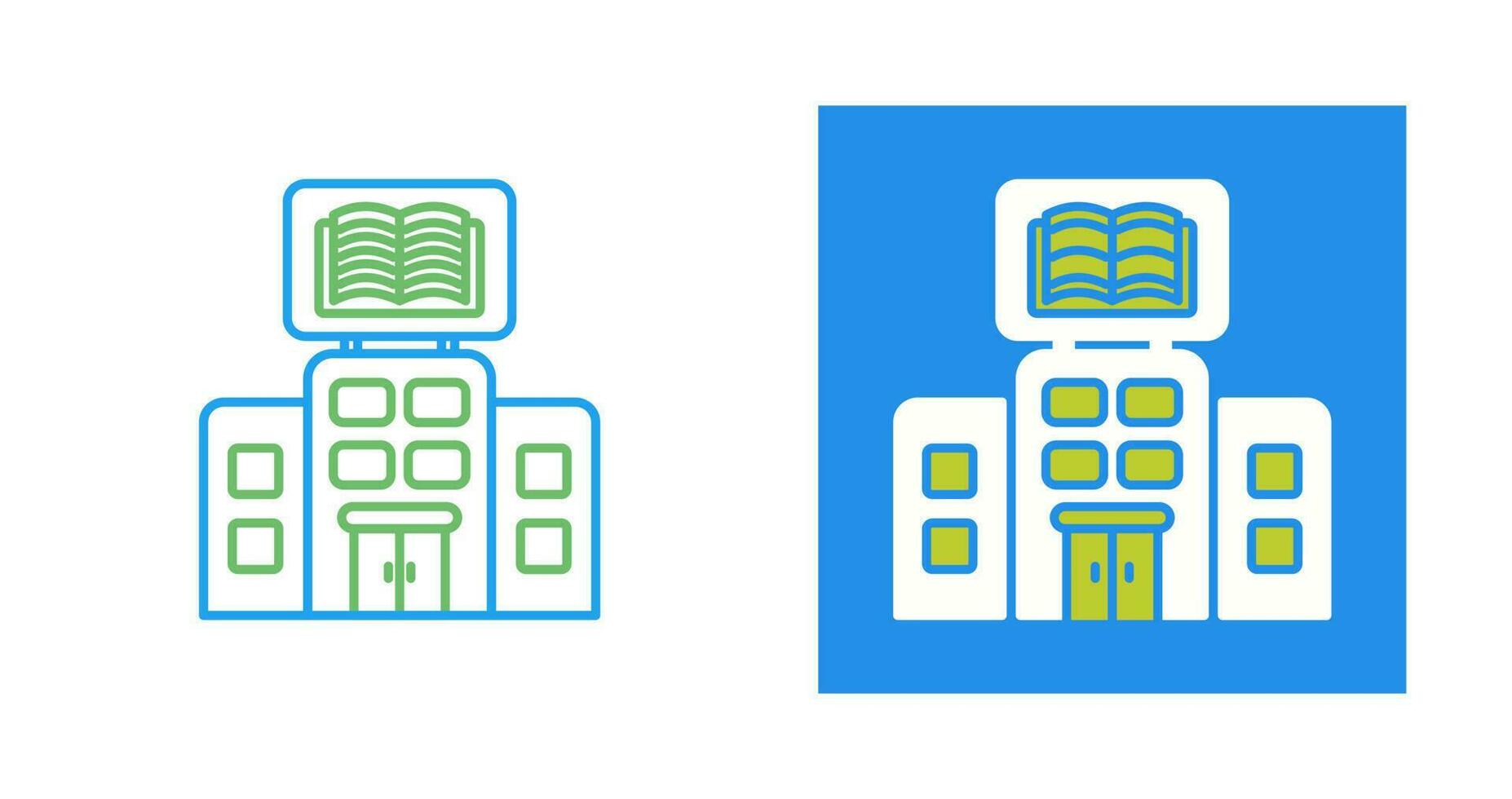 icono de vector de biblioteca