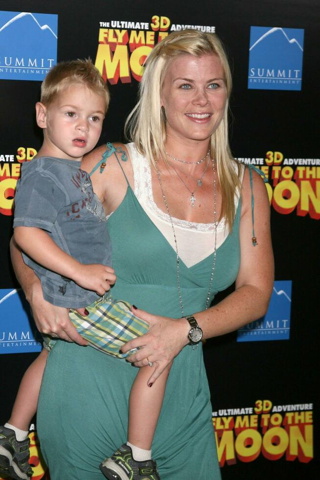 Alison Sweeney  Son arriving at the premiere of Fly Me To The Moon at the Directors Guild Theater in Los Angeles CA August 3 2008 2008 Kathy Hutchins Hutchins Photo