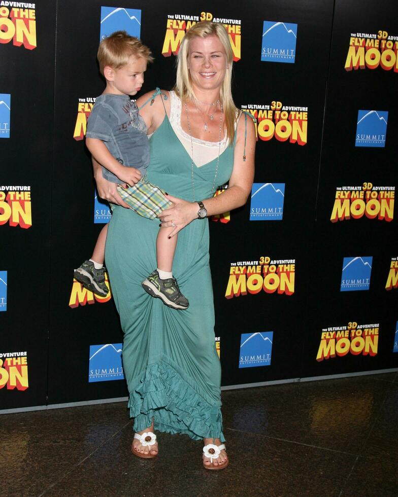 Alison Sweeney  Son arriving at the premiere of Fly Me To The Moon at the Directors Guild Theater in Los Angeles CA August 3 2008 2008 Kathy Hutchins Hutchins Photo