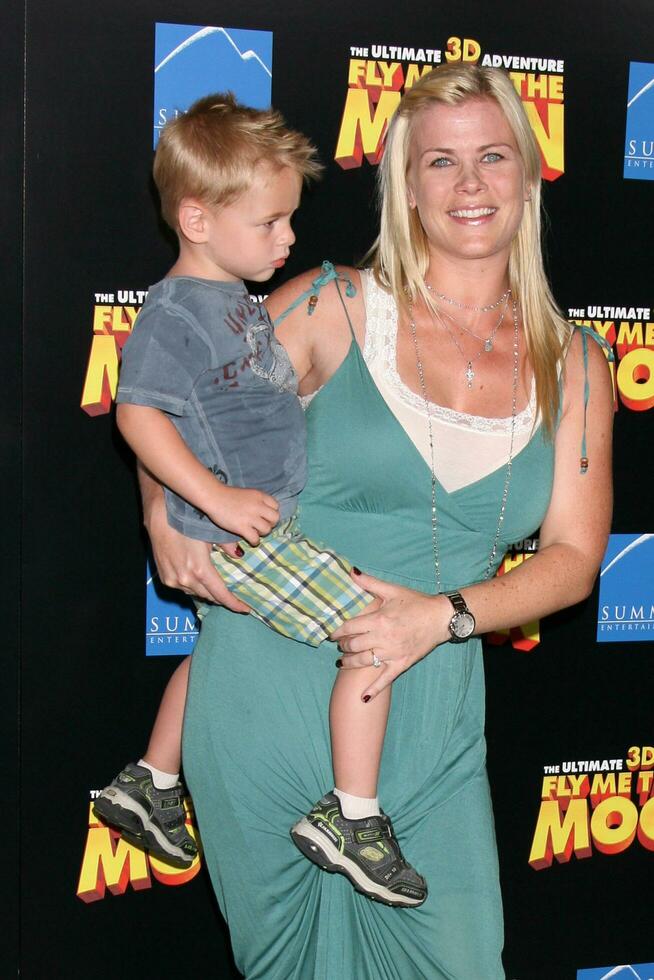 Alison Sweeney  Son arriving at the premiere of Fly Me To The Moon at the Directors Guild Theater in Los Angeles CA August 3 2008 2008 Kathy Hutchins Hutchins Photo