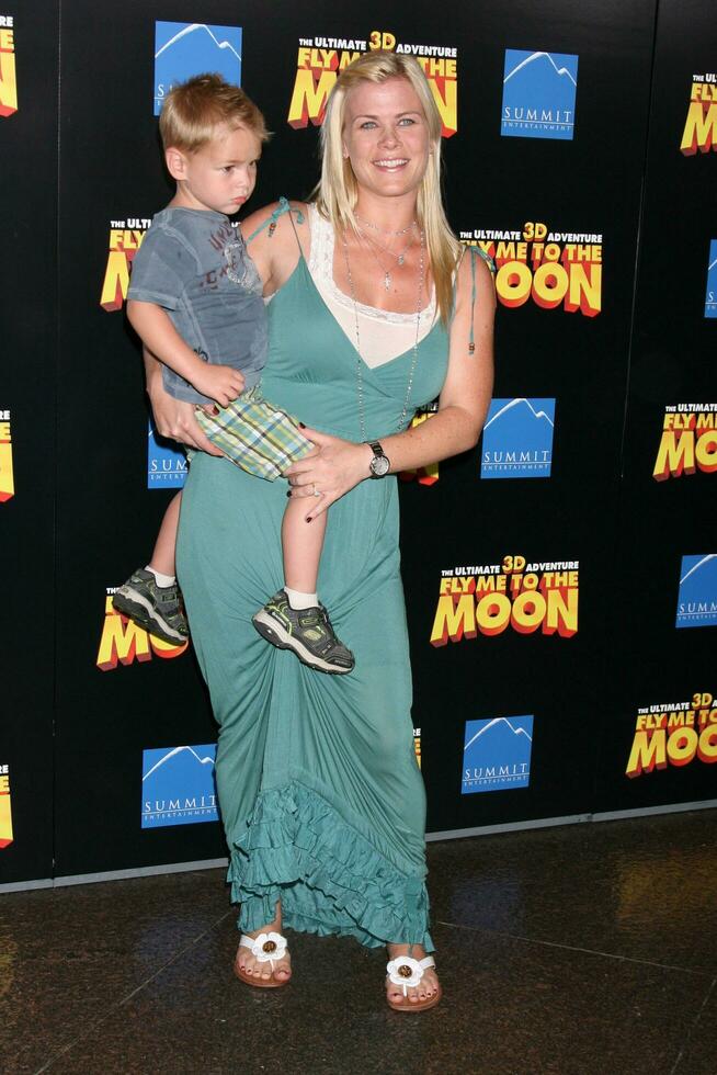 Alison Sweeney  Son arriving at the premiere of Fly Me To The Moon at the Directors Guild Theater in Los Angeles CA August 3 2008 2008 Kathy Hutchins Hutchins Photo
