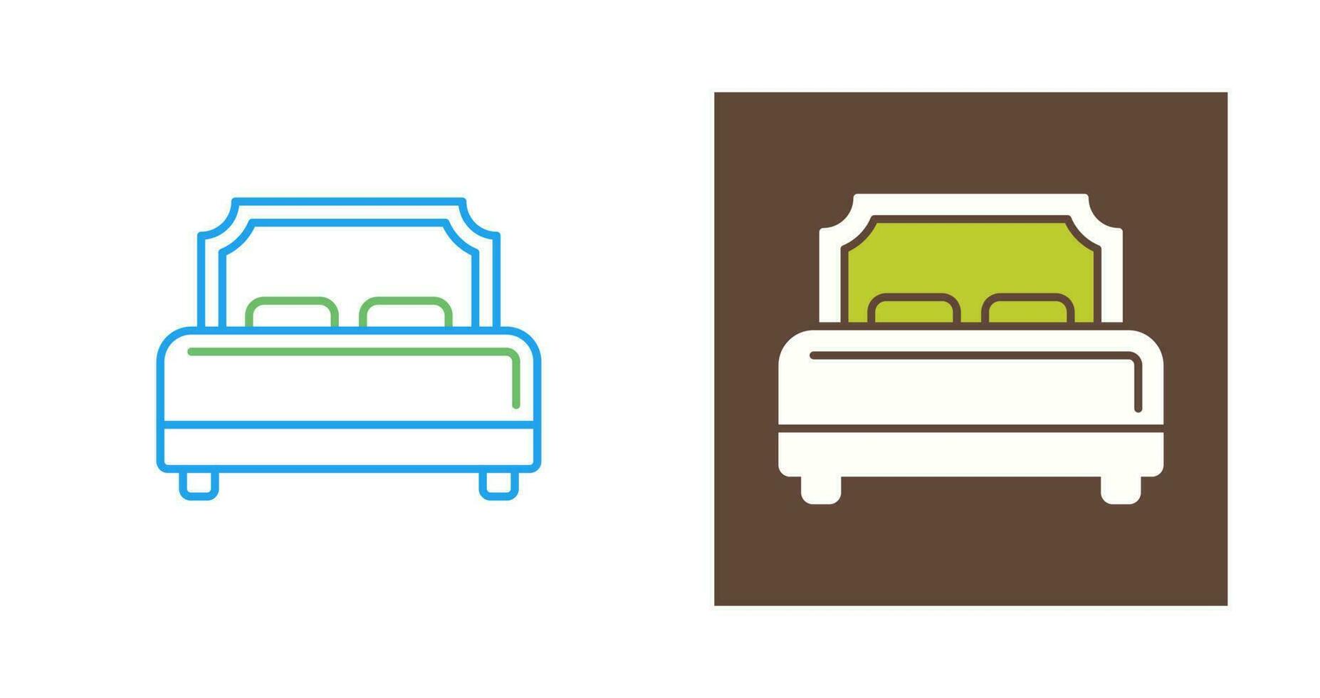 Hotel Bed Vector Icon
