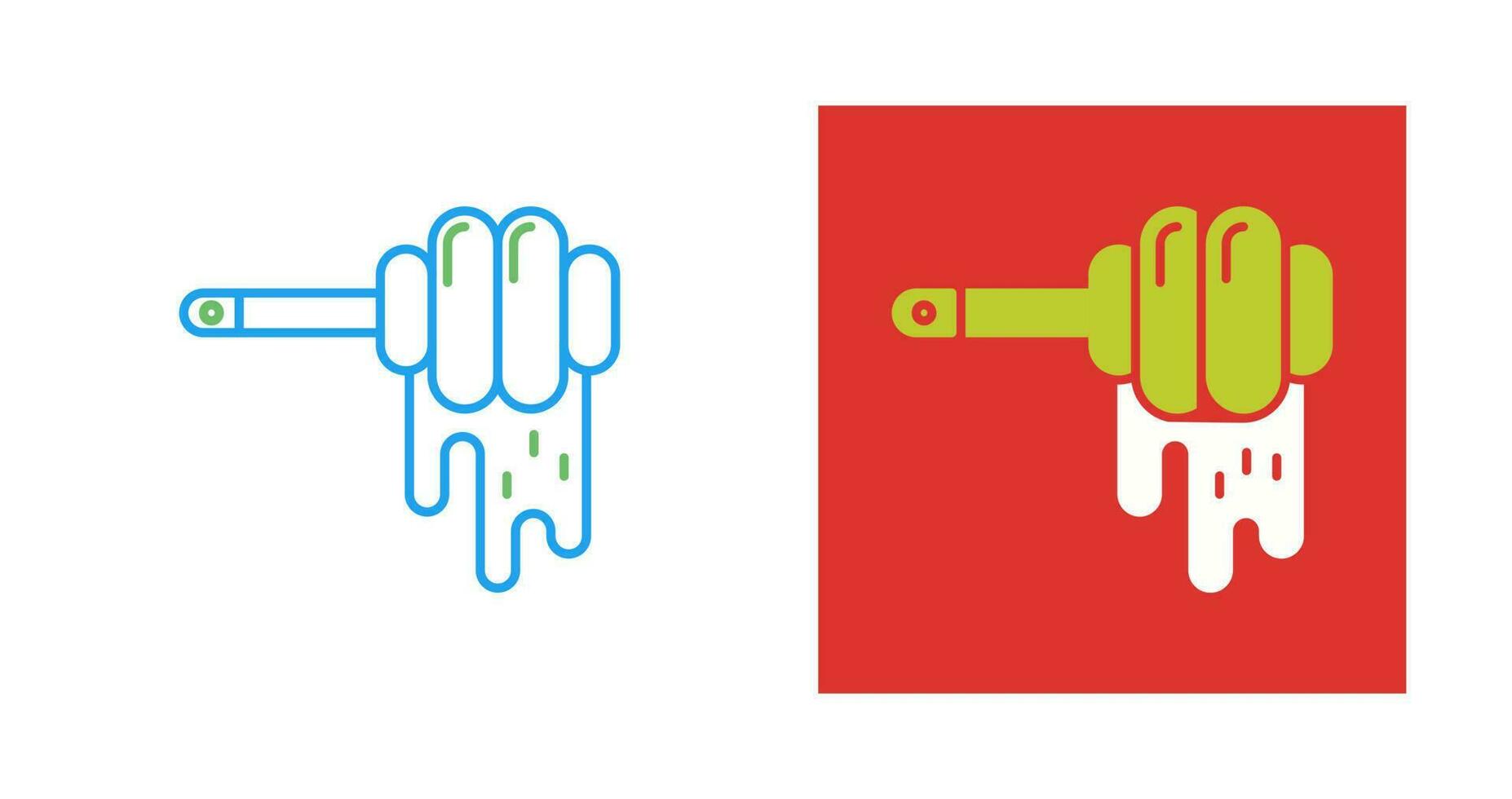 Honey Dipper Vector Icon