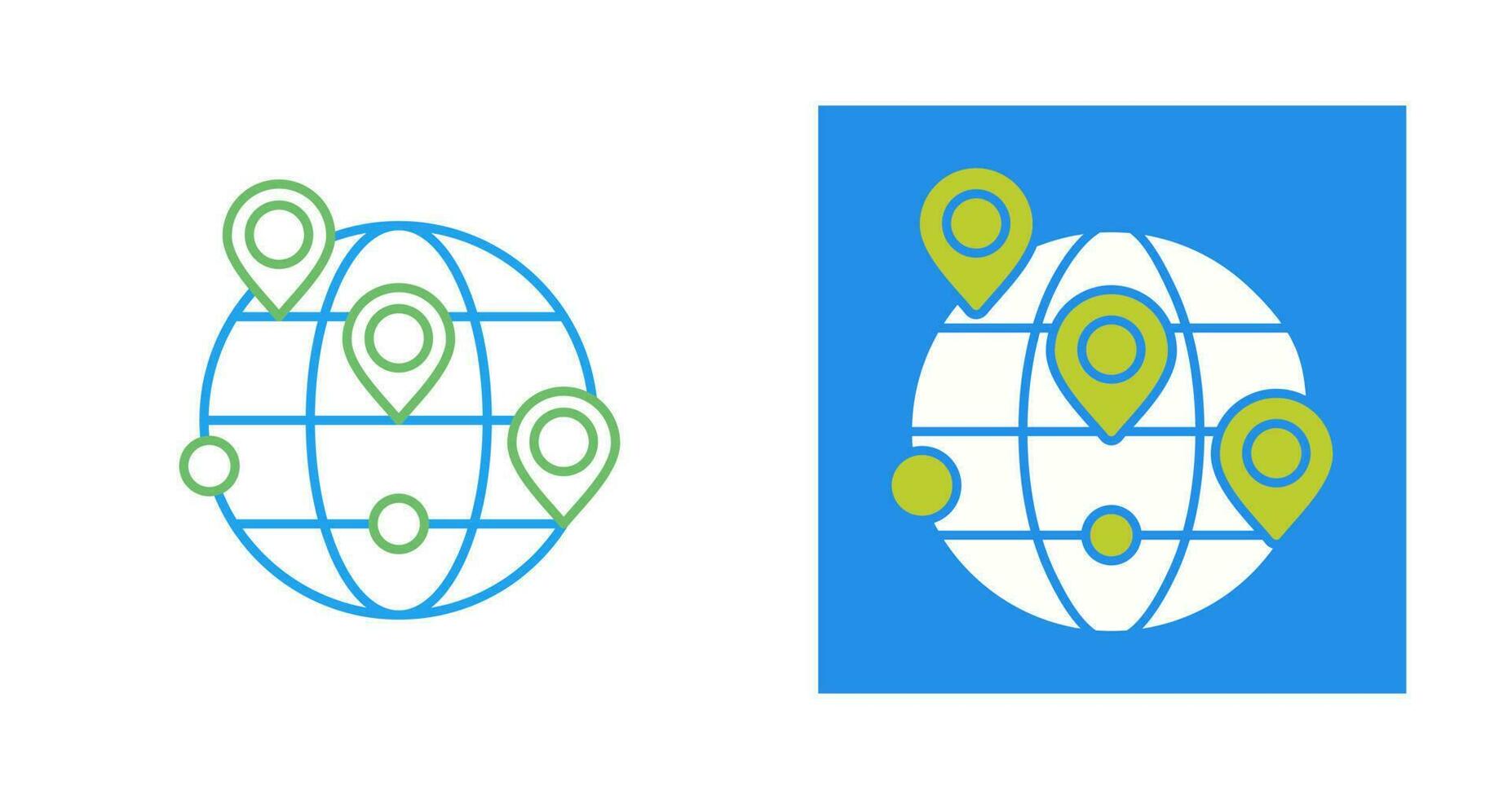 Worldwide Location Vector Icon