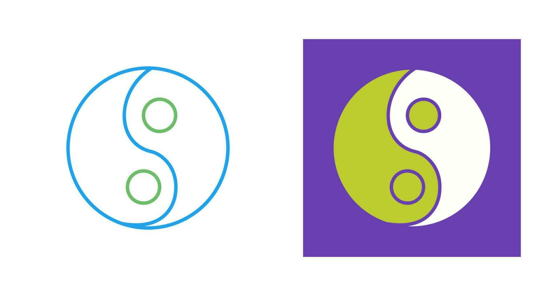 Yin Yang Vector Icon