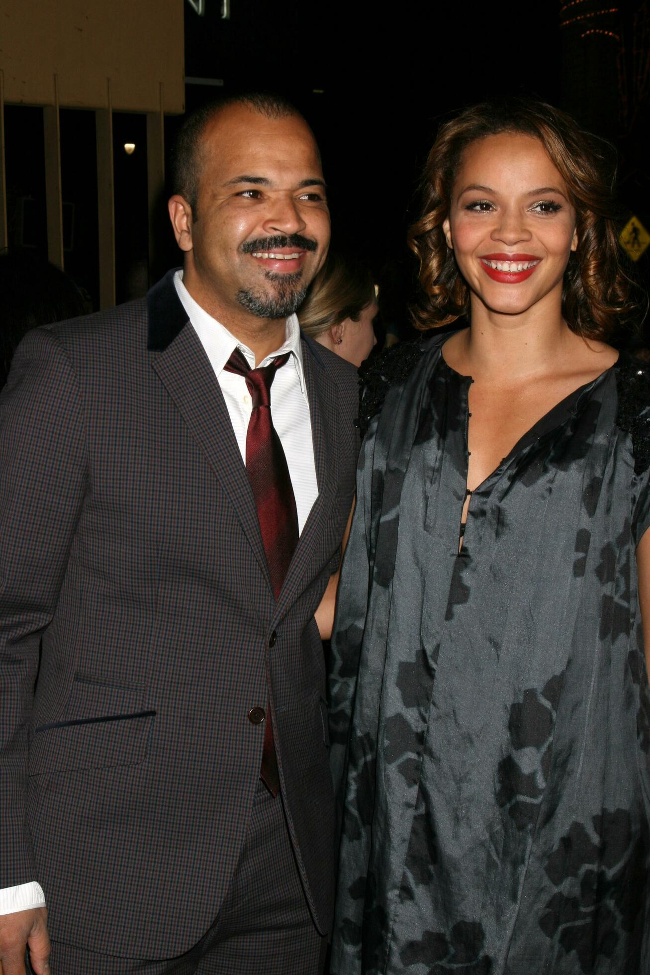 Jeffrey Wright Wife Carmen Ejogo arriving to the Cadillac Records Premiere  at the Egyptian Theater in Los Angeles CA November 24 2008 2008 Kathy  Hutchins Hutchins Photo 24004195 Stock Photo at Vecteezy