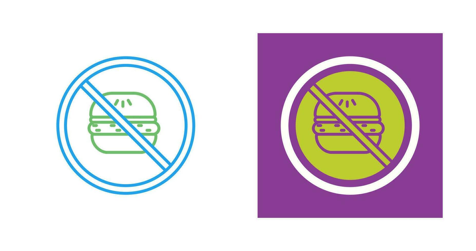 No Eating Vector Icon