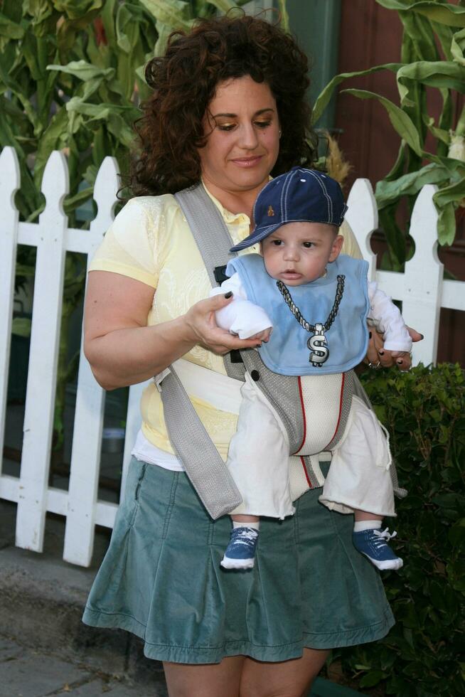 Marissa Jaret Winokur  son Zev arriving to the Camp Ronald McDonald Event on the backlot of Universal Studios in Los Angeles CA on October 26 2008 2008 Kathy Hutchins Hutchins Photo