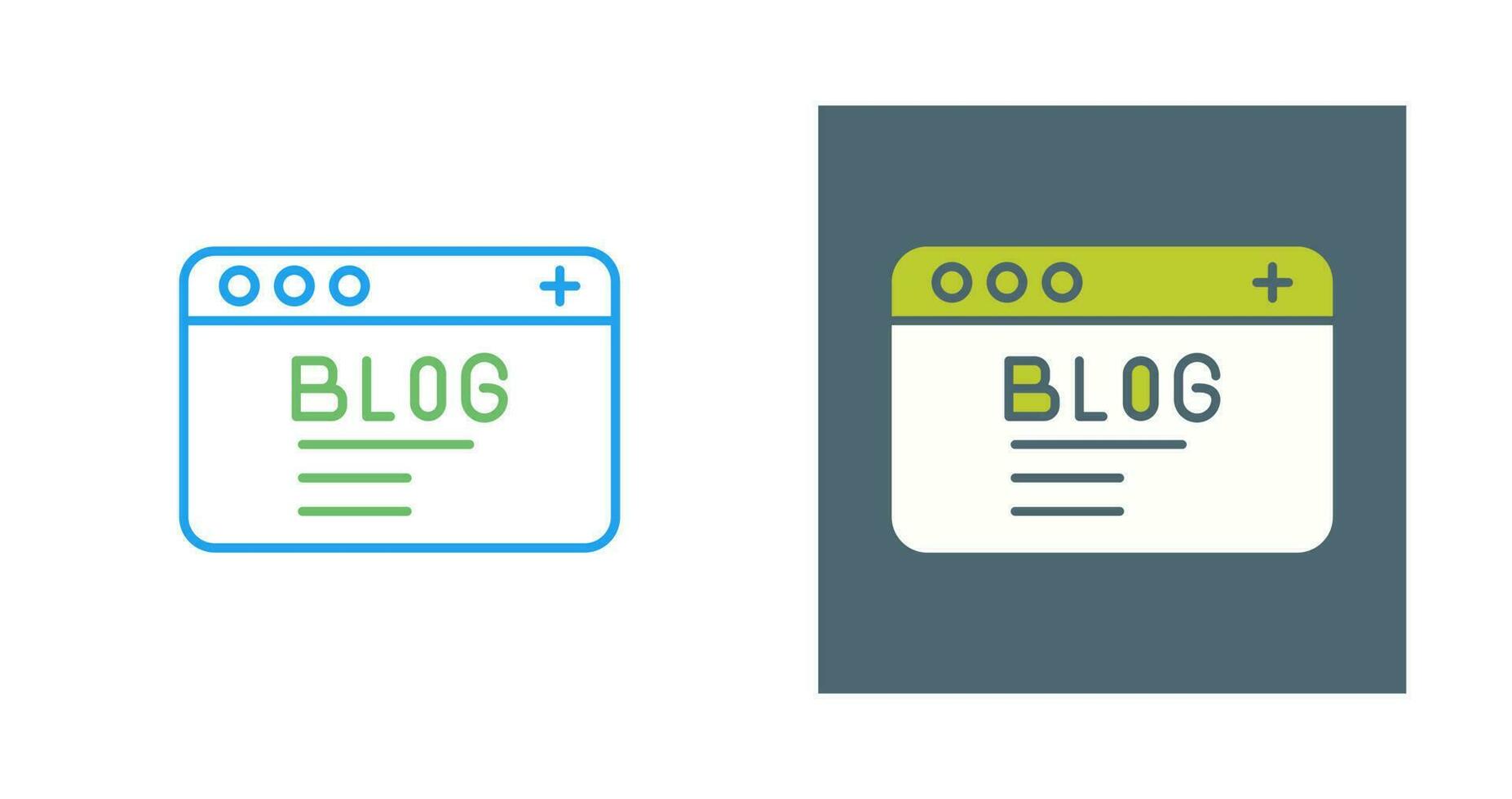 icono de vector de blog