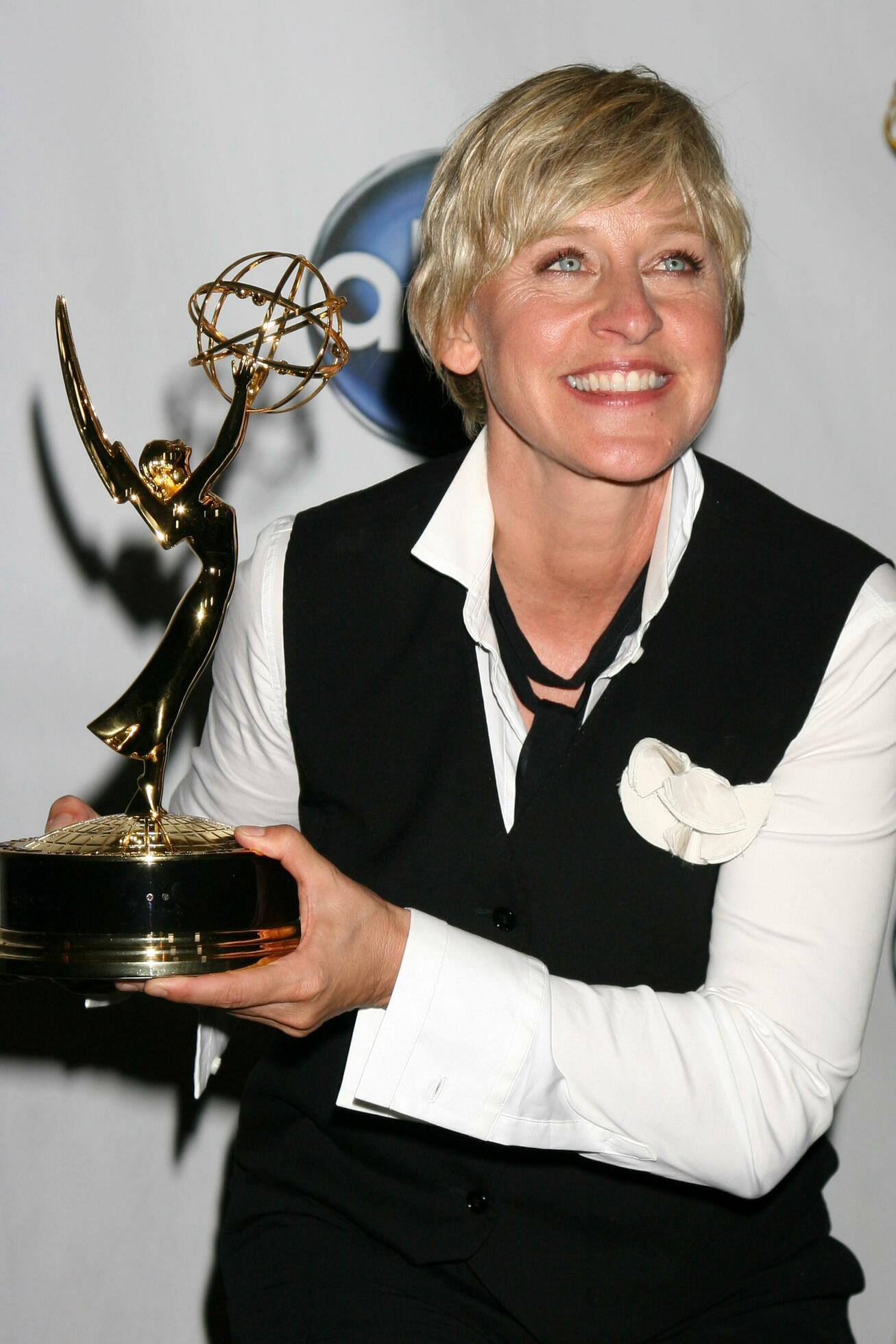 Ellen DeGeneres in the Press Room after she won an Emmy for Talk Show Host at the Daytime Emmys